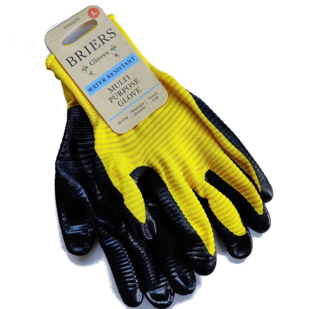 Ribbed Multi Purpose Yellow Gardening Gloves